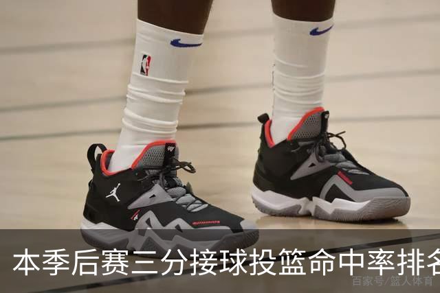 本季后赛三分接球投篮命中率排名：兰德尔与约基奇并列垫底